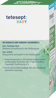 Baby Erkältungszeit Bad mit Thymian & Myrte tetesept