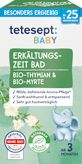 Baby Erkältungszeit Bad mit Thymian & Myrte tetesept