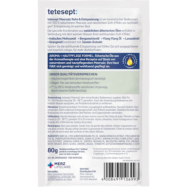 Badesalz Ruhe & Entspannung tetesept