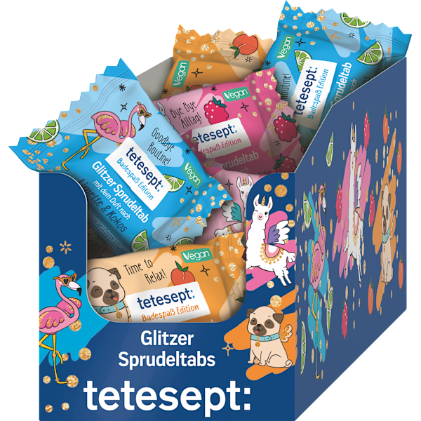 Badezusatz Glitzer Sprudeltab tetesept