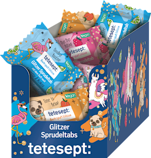 Badezusatz Glitzer Sprudeltab tetesept