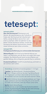Dornwarzen Pflaster intensiv tetesept