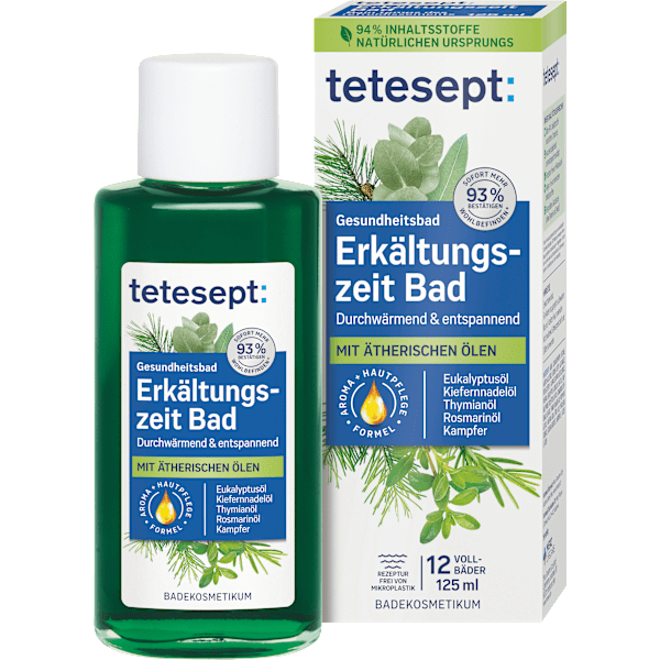 Erkältungszeit Bad tetesept