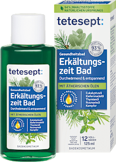 Erkältungszeit Bad tetesept