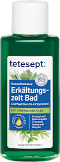 Erkältungszeit Bad tetesept