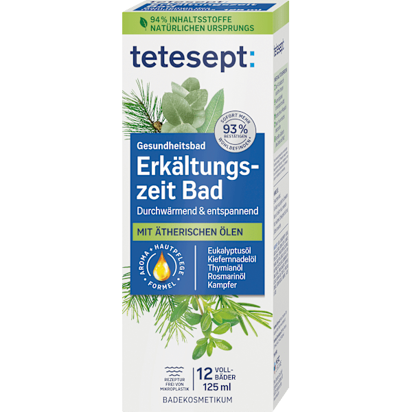 Erkältungszeit Bad tetesept