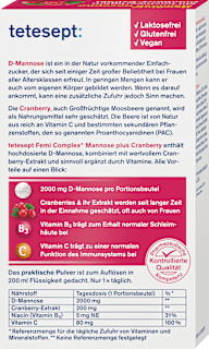 Femi Complex Mannose plus Cranberry Sachets 8 St tetesept