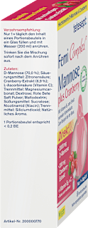 Femi Complex Mannose plus Cranberry Sachets 8 St tetesept