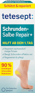 Fußcreme, Schrundensalbe Repair+ tetesept