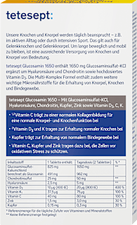 Glucosamin 1650 Tabletten tetesept