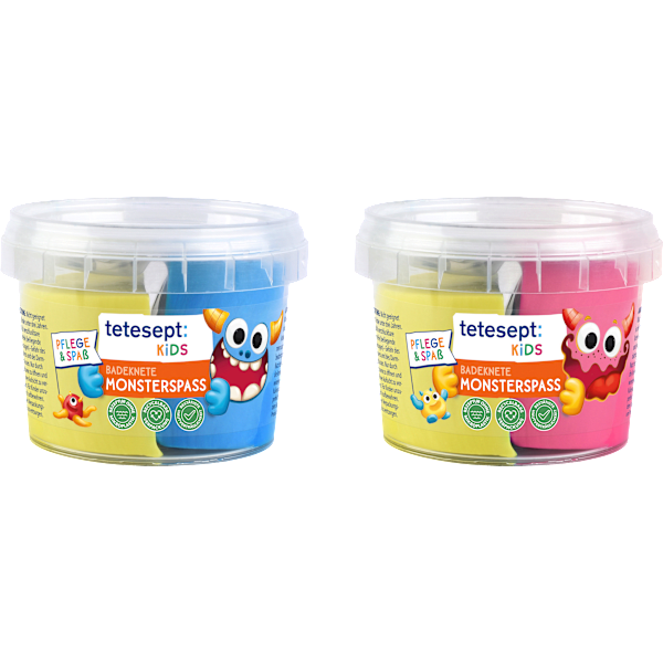 Badeknete Monster Kinder Badespaß 2x50g tetesept: KIDS