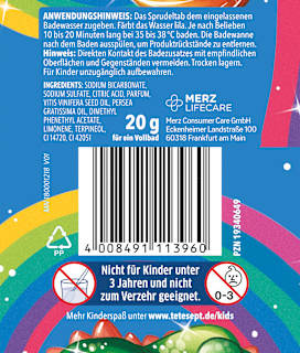 Kinder Badezusatz Sprudelbad Regenbogen tetesept: KIDS