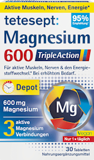 Magnesium 600 Triple Action Tabletten 30 St tetesept