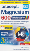 Magnesium 600 Triple Action Tabletten 30 St tetesept