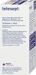 Magnesium Nacht plus Melatonin Direkt Sticks 20 St tetesept