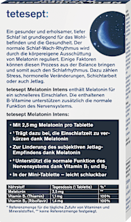 Melatonin Intens Mini Tabletten  tetesept