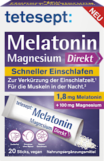 Melatonin + Magnesium Direkt Sticks 20 St tetesept