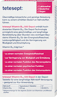 Vitamin B12 Depot 500µg  Tabletten 30 St tetesept