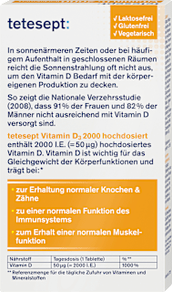 Vitamin D3 2000 I.E Tabletten 50 St tetesept