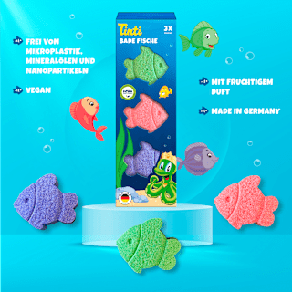 Kinder Badezusatz Badefische Tinti
