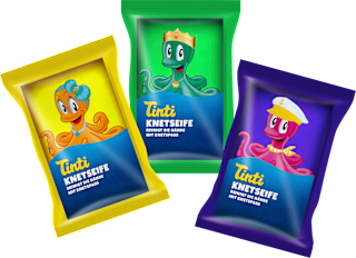Kinder Badezusatz Knetseife  Tinti