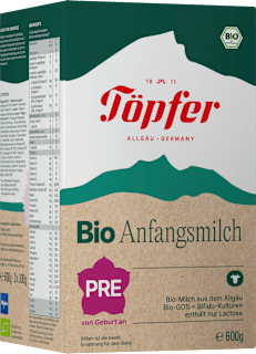 Anfangsmilch Pre von Geburt an Töpfer