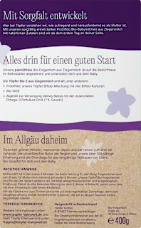 Folgemilch 2 aus Ziegenmilch nach dem 6. Monat Töpfer