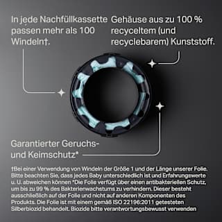 Nachfüllkassetten für Windeleimer Twist & Click und Sangenic Tec  Tommee Tippee