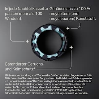 Nachfüllkassetten für Windeleimer Twist & Click und Sangenic Tec  Tommee Tippee