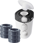 Windeleimer Twist & Click Sangenic, inklusive 6x Nachfüllpacks, weiß Tommee Tippee