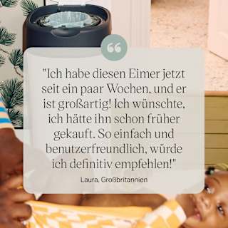 Windeleimer Twist & Click Sangenic XL, weiß Tommee Tippee