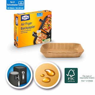 Backpapier Air Fryer eckig Toppits