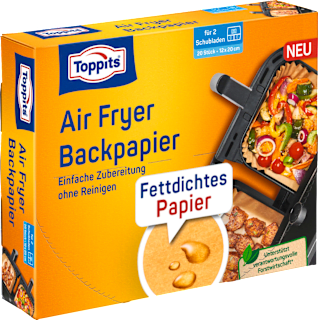 Backpapier Air Fryer eckig Toppits