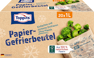 Gefrierbeutel Papier 1 l  Toppits