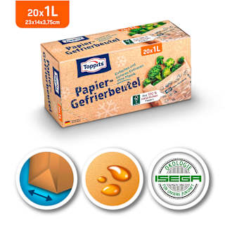 Gefrierbeutel Papier 1 l  Toppits