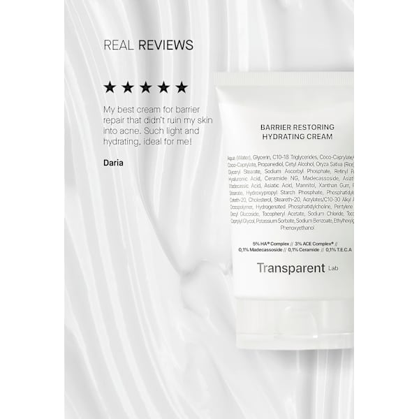 Gesichtscreme Barrier Restoring Hydrating Transparent Lab
