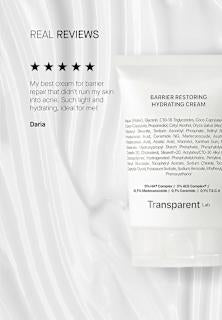 Gesichtscreme Barrier Restoring Hydrating Transparent Lab