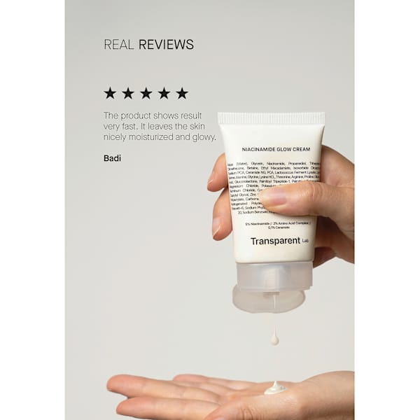 Gesichtscreme Glow Niacinamide Transparent Lab