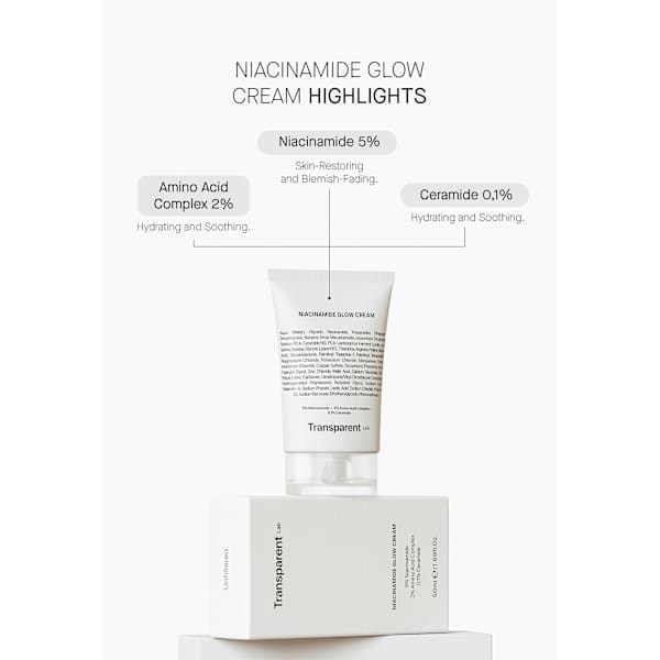 Gesichtscreme Glow Niacinamide Transparent Lab