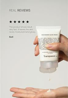 Gesichtscreme Glow Niacinamide Transparent Lab