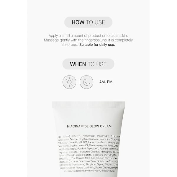 Gesichtscreme Glow Niacinamide Transparent Lab