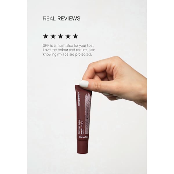 Lipgloss Intense Plum LSF 50, regenerierend Transparent Lab