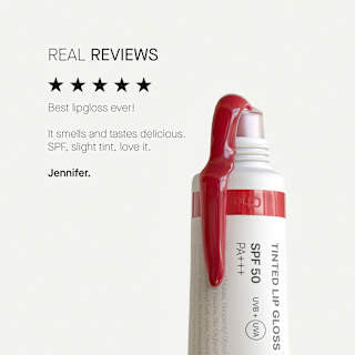 Lipgloss Tinted Cherry LSF 50 Transparent Lab