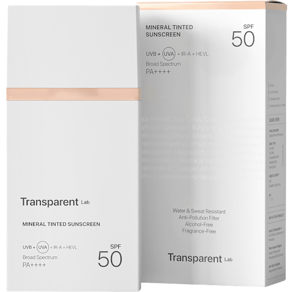 Mineral Tinted Sunscreen Light LSF 50 Transparent Lab
