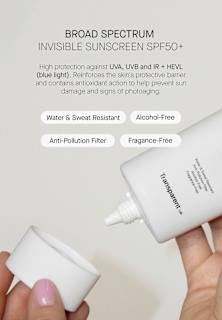 Sonnencreme Gesicht Invisible LSF 50+ Transparent Lab
