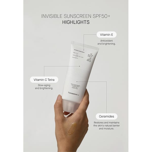 Sonnencreme Gesicht Invisible LSF 50+ Transparent Lab