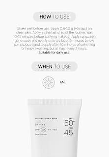 Sonnencreme Gesicht Invisible LSF 50+ Transparent Lab