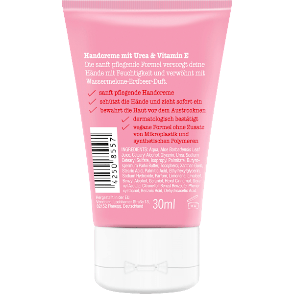 Handcreme weekend feeling Wassermelone & Erdbeere, Reisegröße treaclemoon