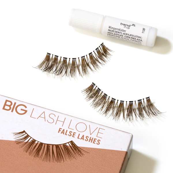Künstliche Wimpern Big Lash Love Natural Brown (1 Paar) trend !t up