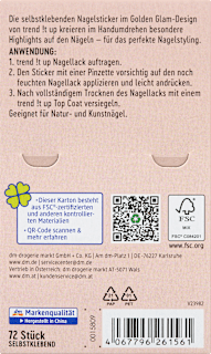 Nagelsticker Golden Glam trend !t up